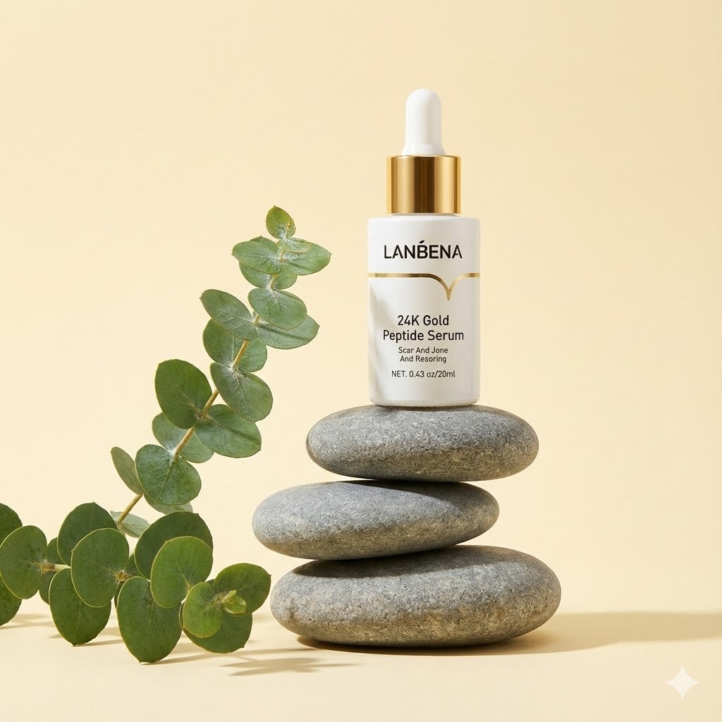 Lanbena™ 24K Gold Peptide Serum | For Fine Lines, Wrinkles, Dull Skin & Aging
