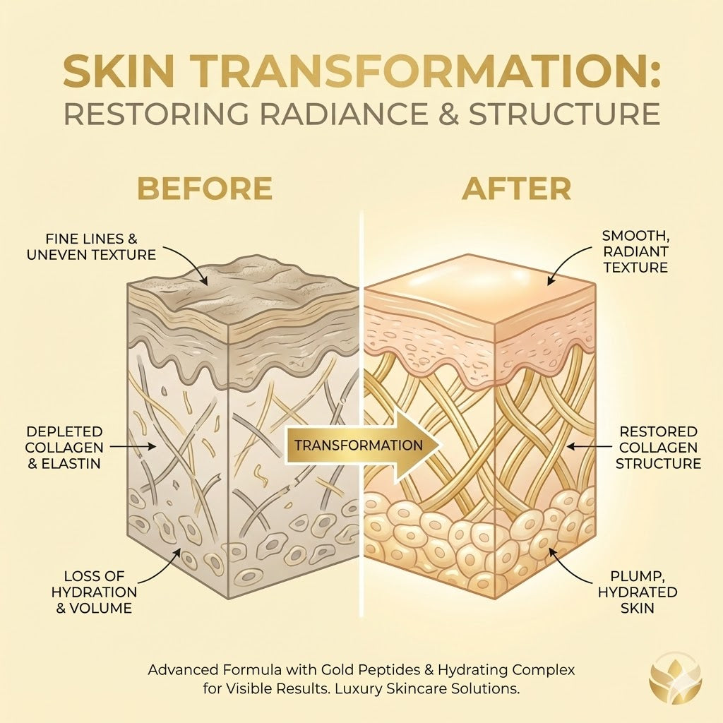 Lanbena™ 24K Gold Peptide Serum | For Fine Lines, Wrinkles, Dull Skin & Aging